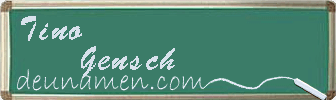 Tino Gensch Visitenkarte